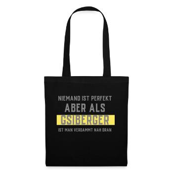 GSIBERGER | VORARLBERGER - Stoffbeutel - Schwarz - Vorne