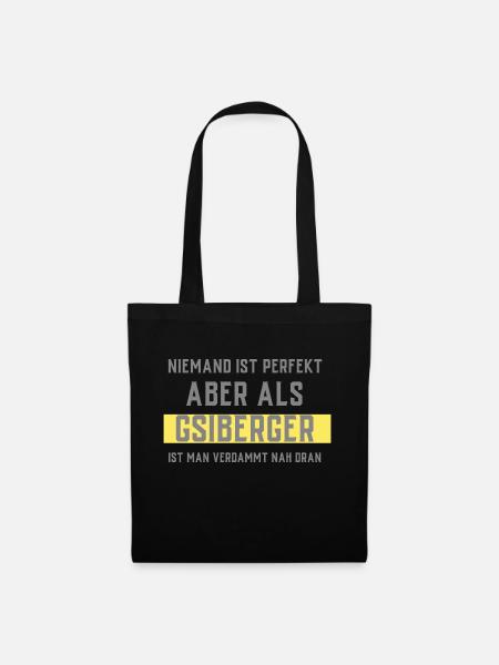 GSIBERGER | VORARLBERGER - Stoffbeutel - Schwarz