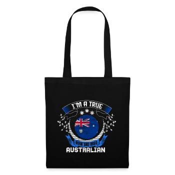 Australie Kangaroo Continent Cadeau - Sac en tissu - noir - Devant