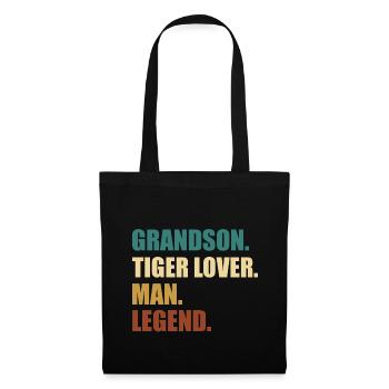 Légende du petit-enfant tigre - Sac en tissu - noir - Devant