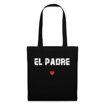 el padre idée cadeau papa - Sac en tissu - noir - Devant