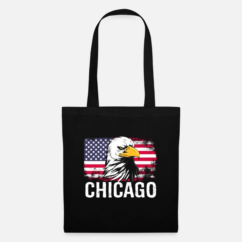 Chicago - Stoffbeutel - Schwarz