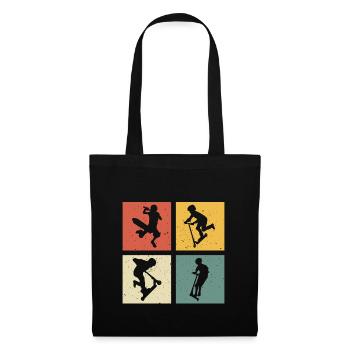 Scooter retro scooter scooter - Tote Bag - black - Front