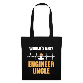 Engineer Uncle Heartbeat - Tote Bag - black - Front