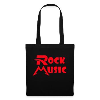 Rock Music , Rock Kleidung - Stoffbeutel - Schwarz - Vorne