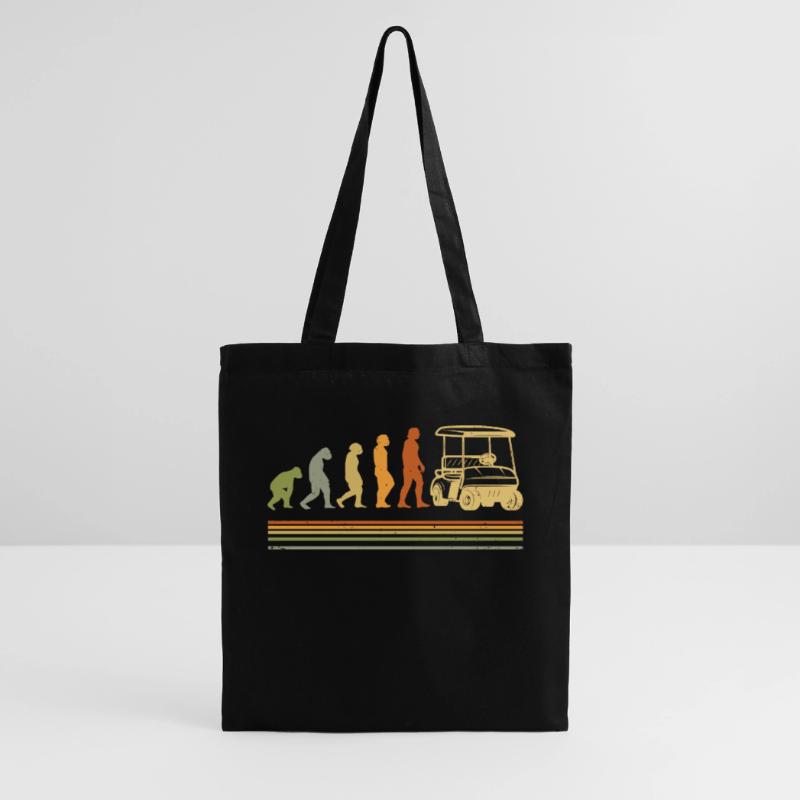 Evolution Graphic Golfer Golf Player Golfing Golf Stoffbeutel