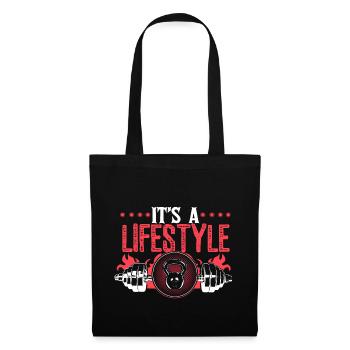 Musculation Fitness Muscles Idée cadeau - Sac en tissu - noir - Devant