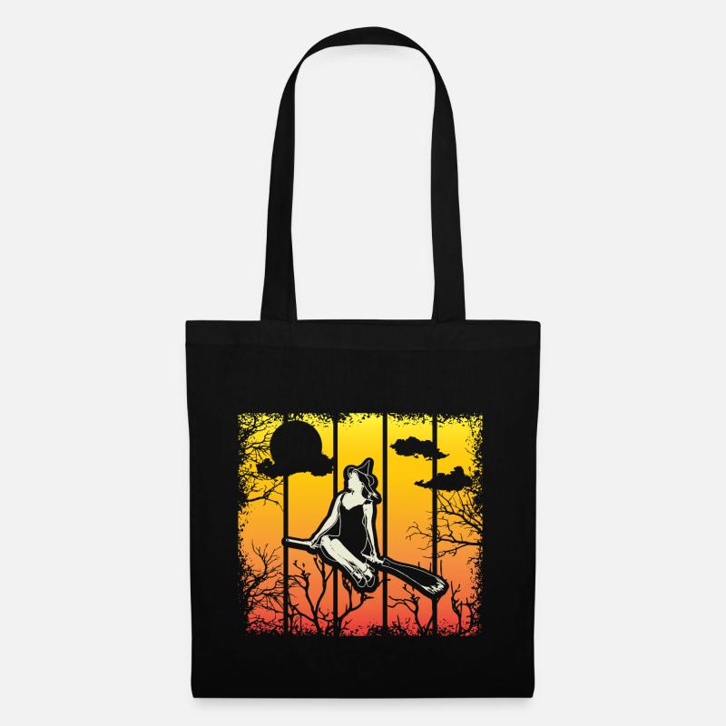 Halloween Hexe Hexen Oktober Geschenk - Stoffbeutel - Schwarz