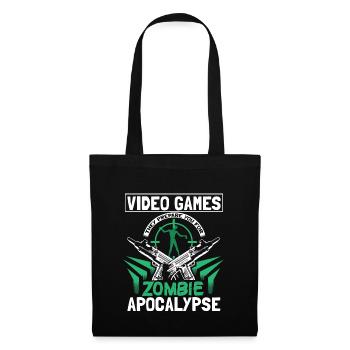 Zombie Apocalypse Zombies Cadeau - Sac en tissu - noir - Devant