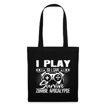 Zombie Apocalypse Morts-vivants Halloween - Sac en tissu - noir - Devant
