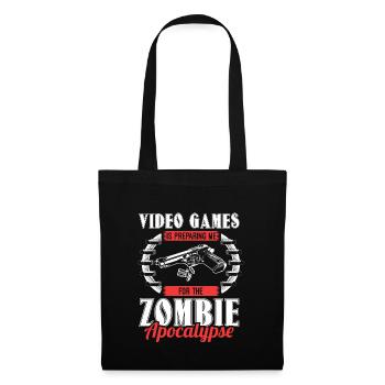 Zombie Apocalypse Armes Horreur Idée Cadeau - Sac en tissu - noir - Devant