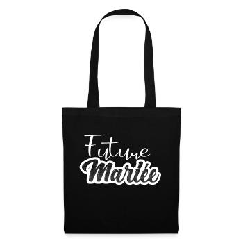 future mariée - evjf - mariage - Sac en tissu - noir - Devant