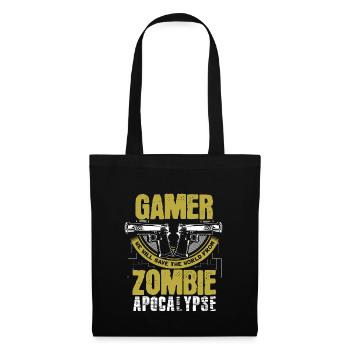 Zombie Apocalypse Games Cadeau - Sac en tissu - noir - Devant