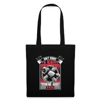 Poupée vaudou - Sac en tissu - noir - Devant