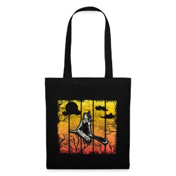 Sortilège de sorcière sorcière d’Halloween - Sac en tissu - noir - Devant