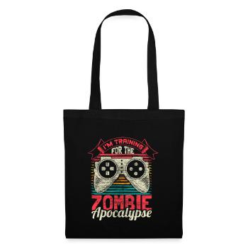Zombie Apocalypse Gamer Idée cadeau de survie - Sac en tissu - noir - Devant