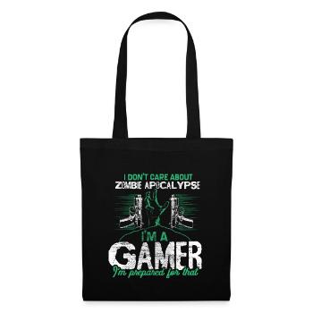 Zombie Apocalypse Virus Drôle - Sac en tissu - noir - Devant