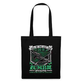 Zombie Apocalypse Games Drôle Cadeau - Sac en tissu - noir - Devant