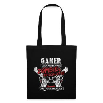 Zombie Apocalypse Gamer Monster - Sac en tissu - noir - Devant