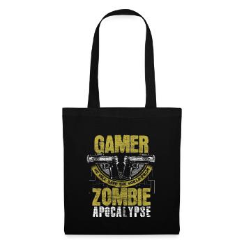 Zombie Apocalypse Virus Drôle Cadeau - Sac en tissu - noir - Devant