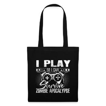 Zombie Apocalypse Morts-vivants Halloween - Sac en tissu - noir - Devant