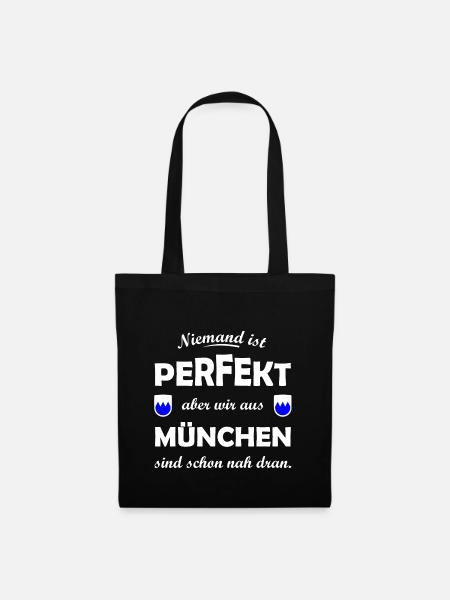 Der Münchner - Stoffbeutel - Schwarz