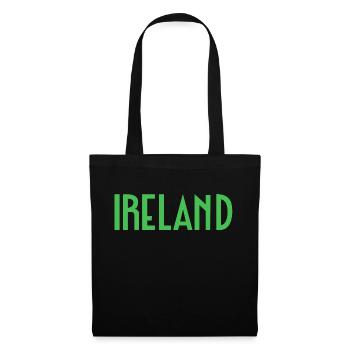 Irlande - Sac en tissu - noir - Devant