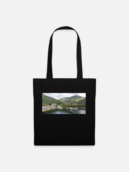 Hellesylt panorama vie - Sac en tissu - noir