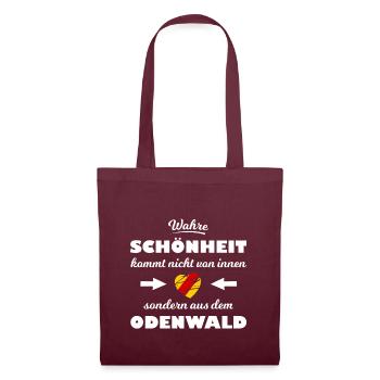 Odenwälder Schönheit - Stoffbeutel - Burgunderrot - Vorne