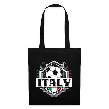 Italien Fußball Italienisch Sport Geschenkidee - Stoffbeutel - Schwarz - Vorne