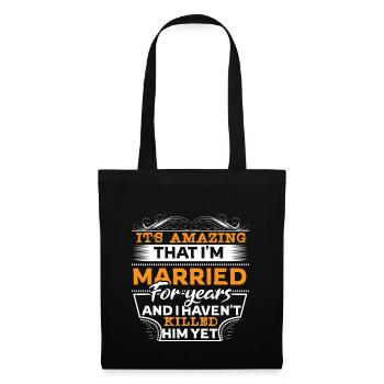 Marriage Married Wedding Gift - Tote Bag - black - Front