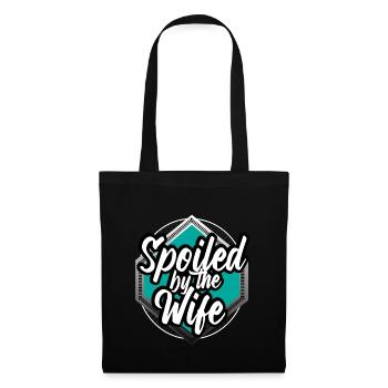Ehe Hochzeit Braut - Stoffbeutel - Schwarz - Vorne