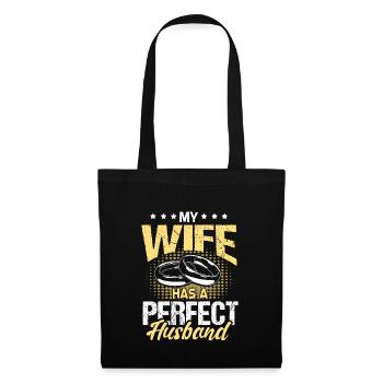 Mariage Épouse Mariée - Sac en tissu - noir - Devant