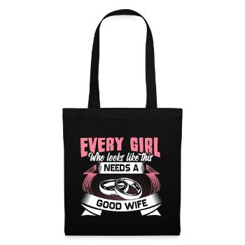 Gay Marriage Woman Love Gift Idea - Tote Bag - black - Front