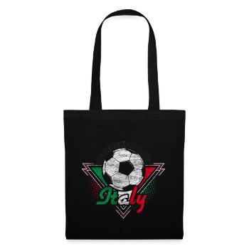 Italien Fußball Mannschaft Geschenkidee - Stoffbeutel - Schwarz - Vorne