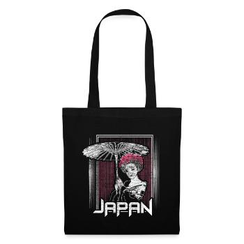 Japan Geisha Flag Gift - Tote Bag - black - Front