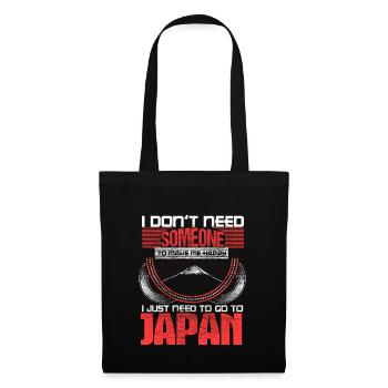 Japan Sakura Proud Gift Idea - Tote Bag - black - Front