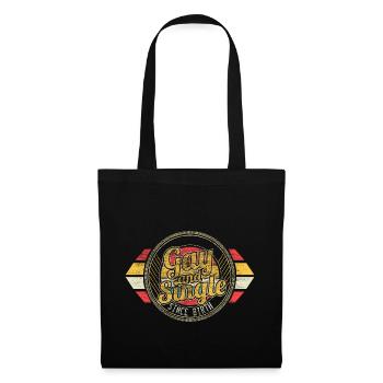 Lesbienne célibataire LGBT - Sac en tissu - noir - Devant