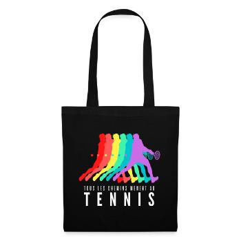 Tous les Chemins Mènent au Tennis - Sac en tissu - noir - Devant