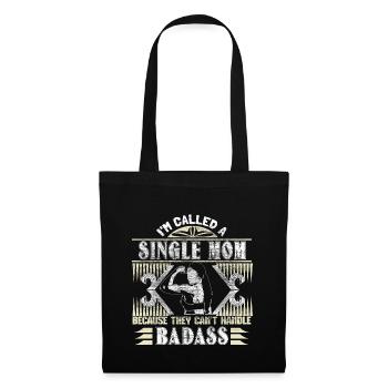 Single Mother Daughter Gift Idea - Tote Bag - black - Front