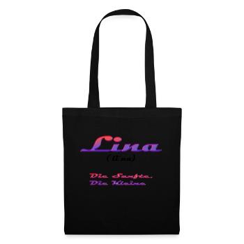 Lina - Sac en tissu - noir - Devant