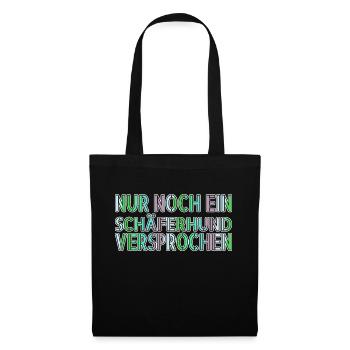 weihnachten pudel boxer zitat bullterrier bachhund - Stoffbeutel - Schwarz - Vorne