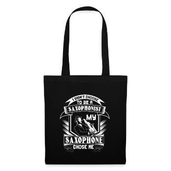 Idée cadeau Orchestre de saxophone - Sac en tissu - noir - Devant