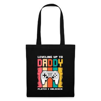 Cadeau de la fête des pères et des fils à la naissance des pères - Sac en tissu - noir - Devant