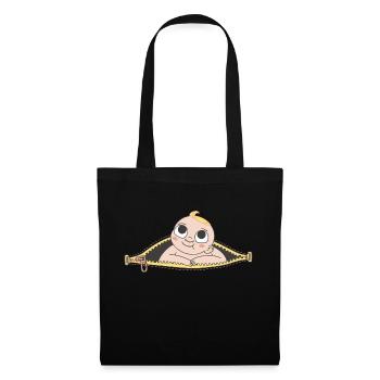 Vêtements de grossesse Maman Bébé Ventre Enceinte - Sac en tissu - noir - Devant