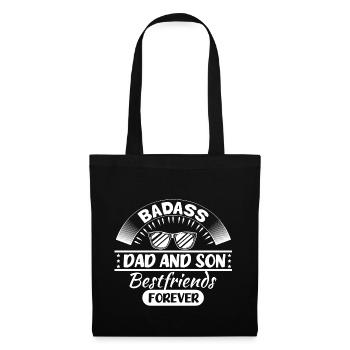 Père & Fils Parents Papa Idée Cadeau - Sac en tissu - noir - Devant