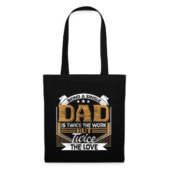 Single Father Papa Father's Day - Tote Bag - black - Front