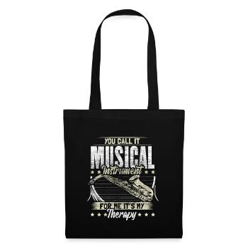 Saxophone Wind Instrument Musician Gift Idea - Tote Bag - black - Front