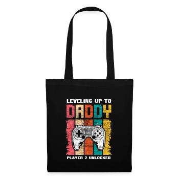 Père Fils Bébé Papa Cadeau - Sac en tissu - noir - Devant