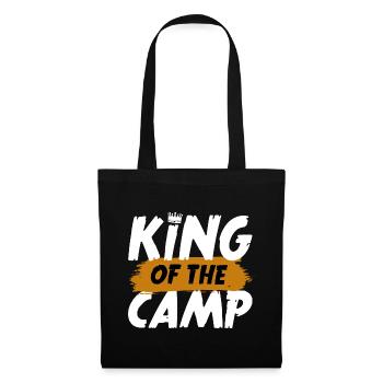 KING OF THE CAMP - Stoffbeutel - Schwarz - Vorne